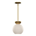 Brushed Gold/Opal Glass