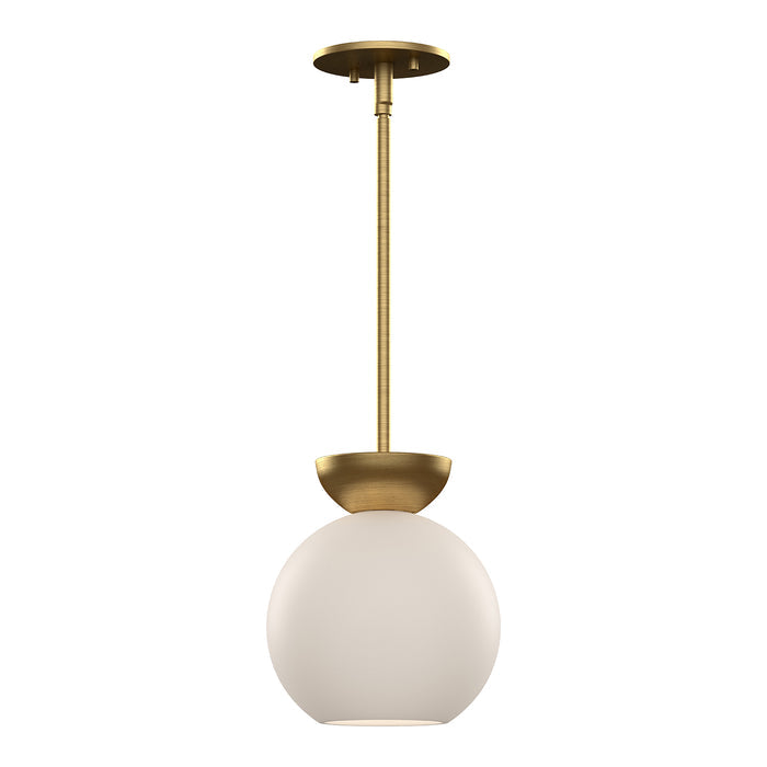 Brushed Gold/Opal Glass