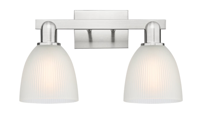 Brushed Satin Nickel / White