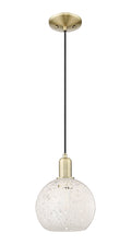 Arcadia Mini Pendant Antique Brass 8 Inch
