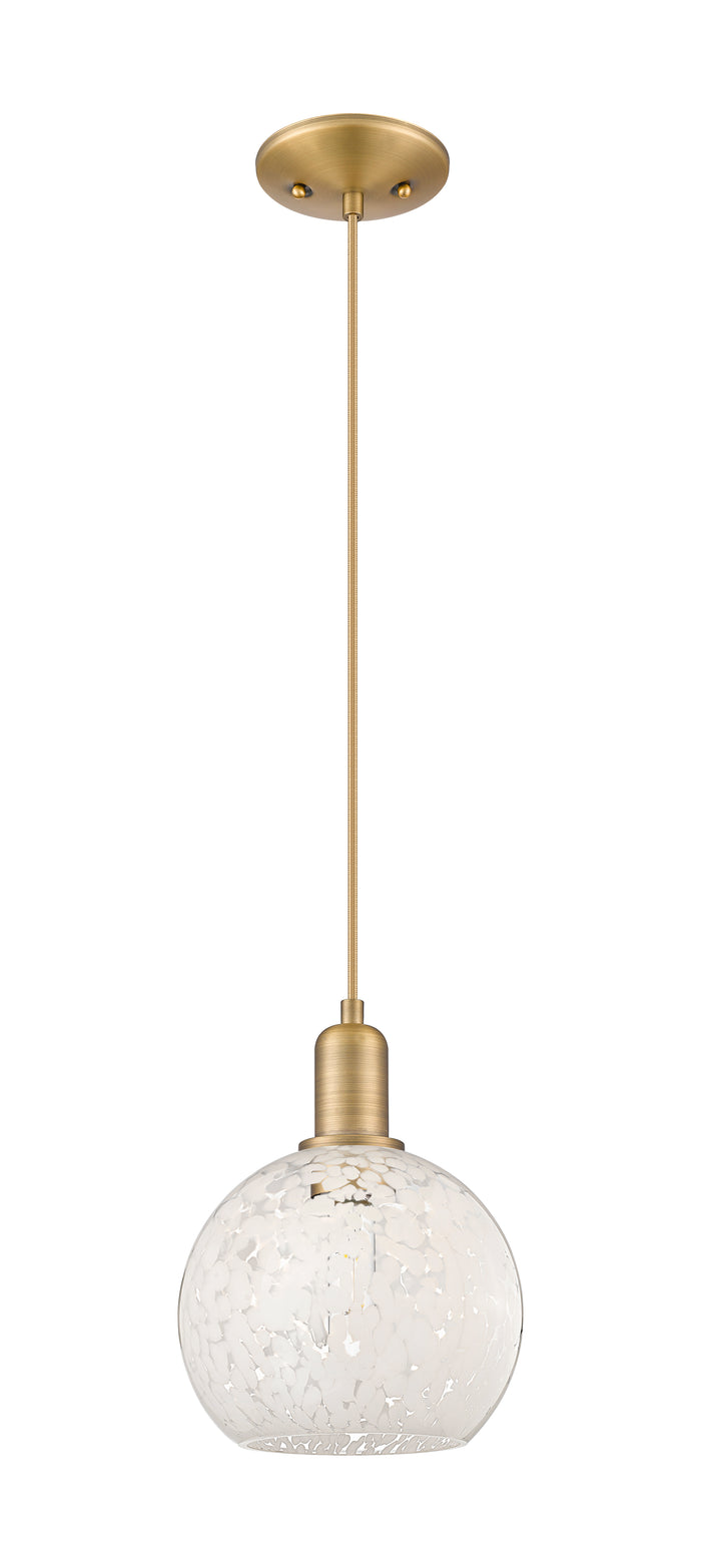 Arcadia Mini Pendant Antique Brass 8 Inch