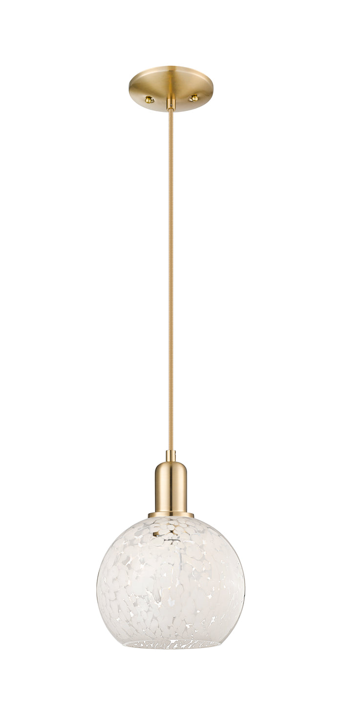 Arcadia Mini Pendant Antique Brass 8 Inch
