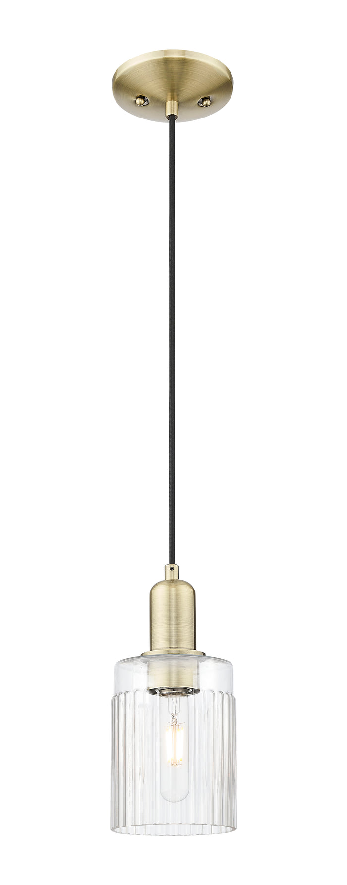 Arcadia Mini Pendant Antique Brass Dimmable