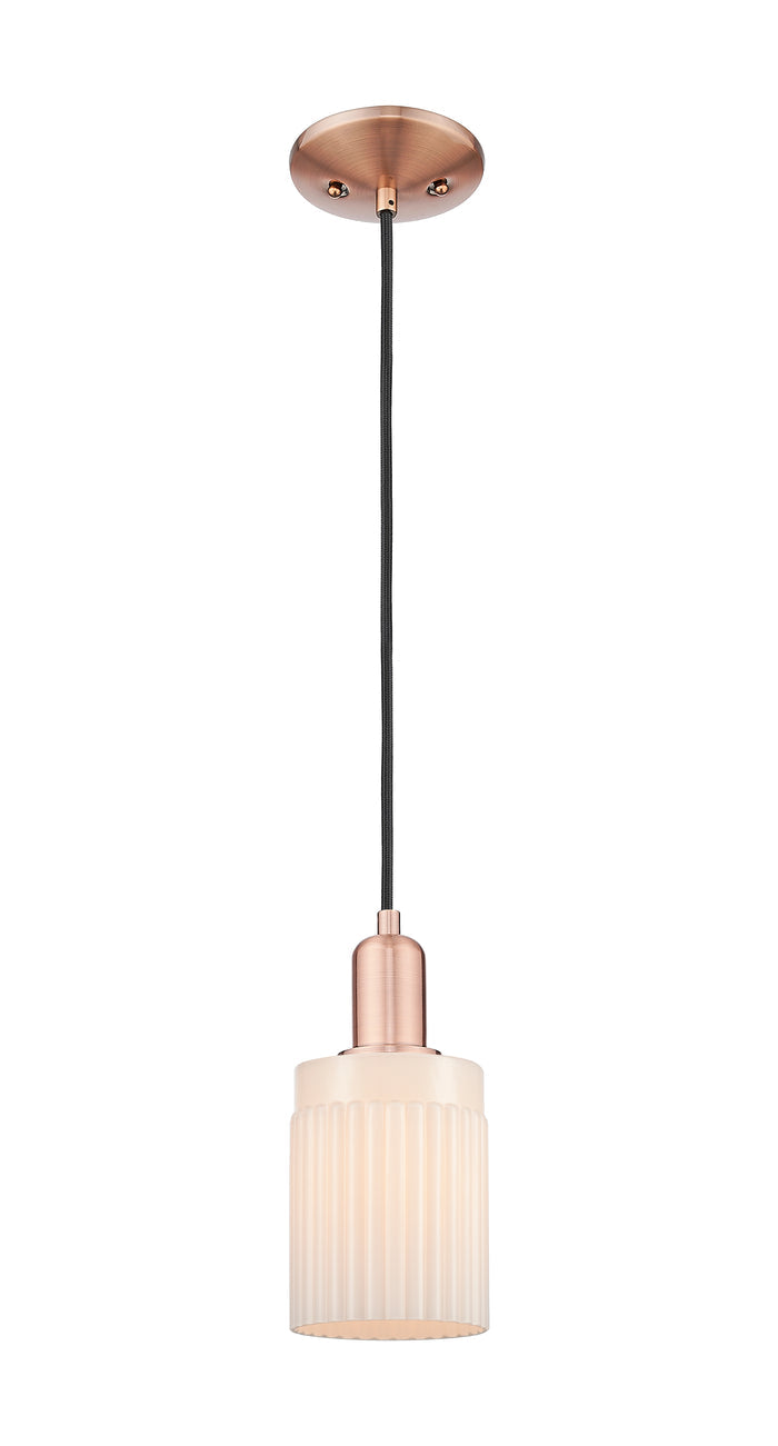 Arcadia Mini Pendant Antique Brass Dimmable