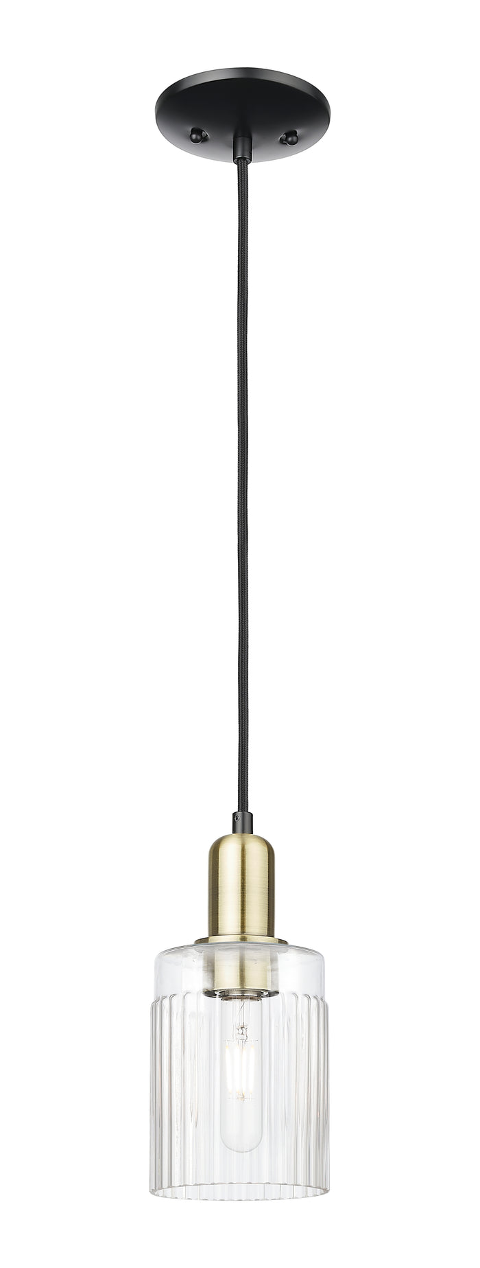 Arcadia Mini Pendant Antique Brass Dimmable