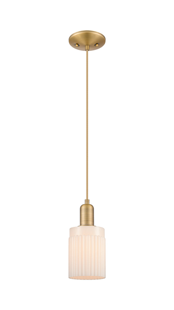 Arcadia Mini Pendant Antique Brass Dimmable