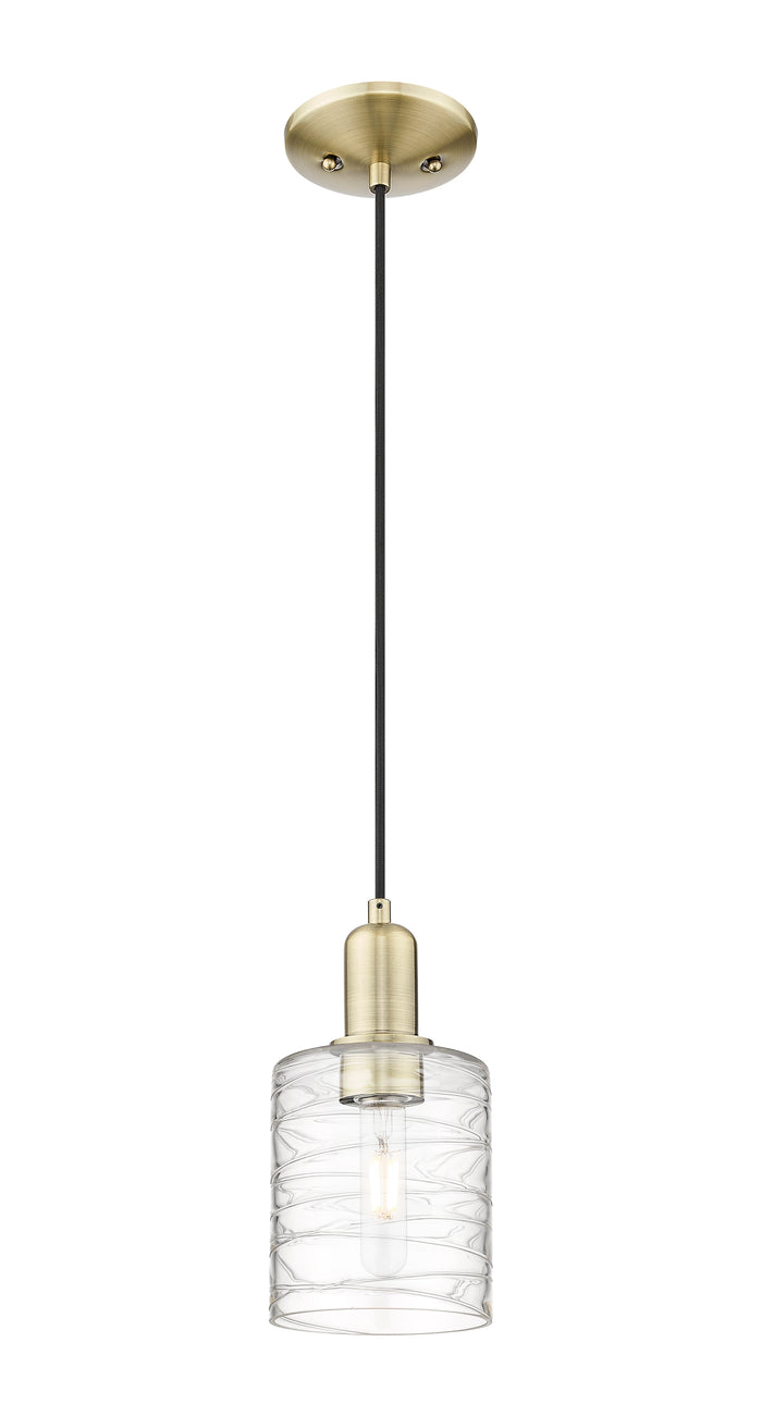 Arcadia Mini Pendant Antique Brass Finish