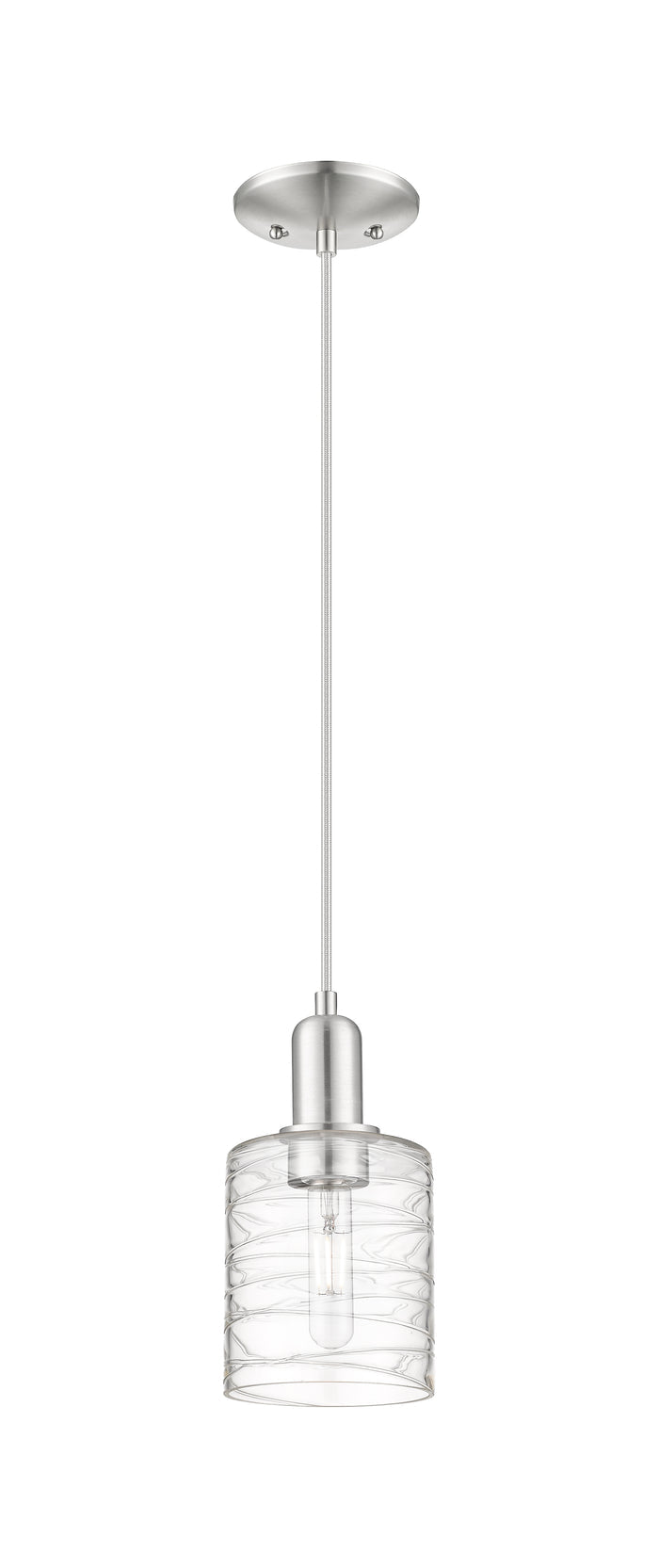 Brushed Satin Nickel / Deco Swirl