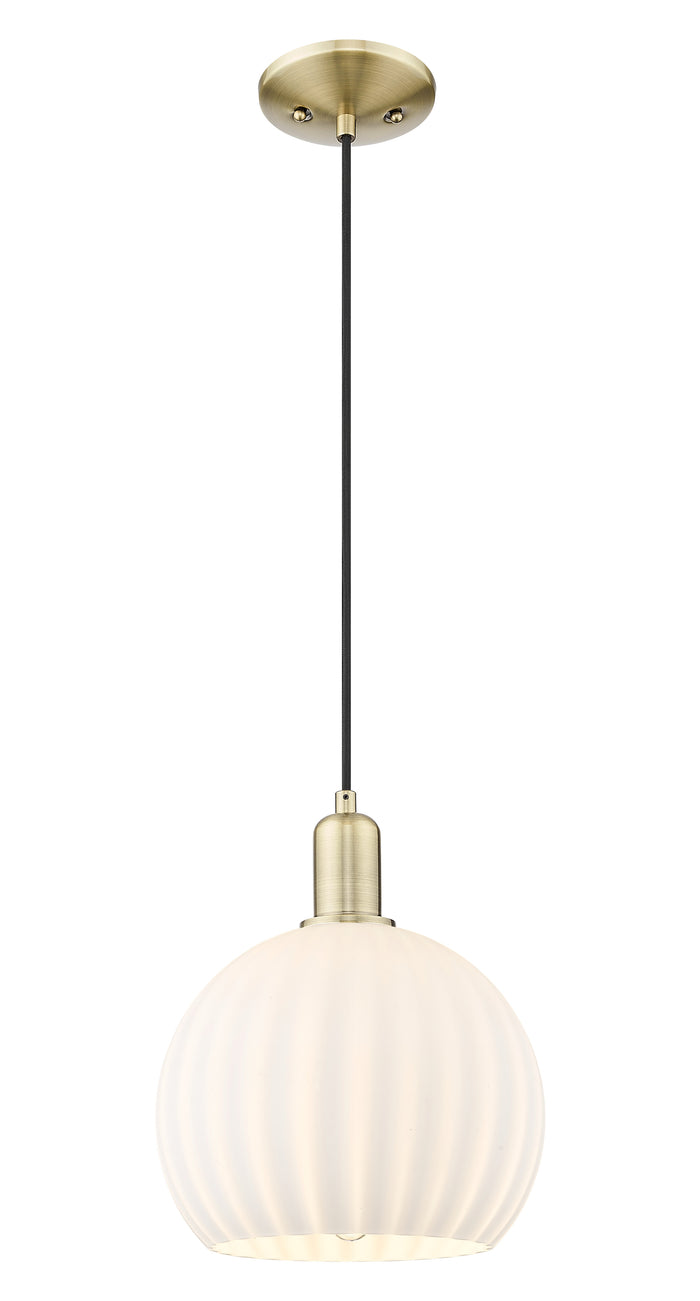 Arcadia Mini Pendant Antique Brass Finish