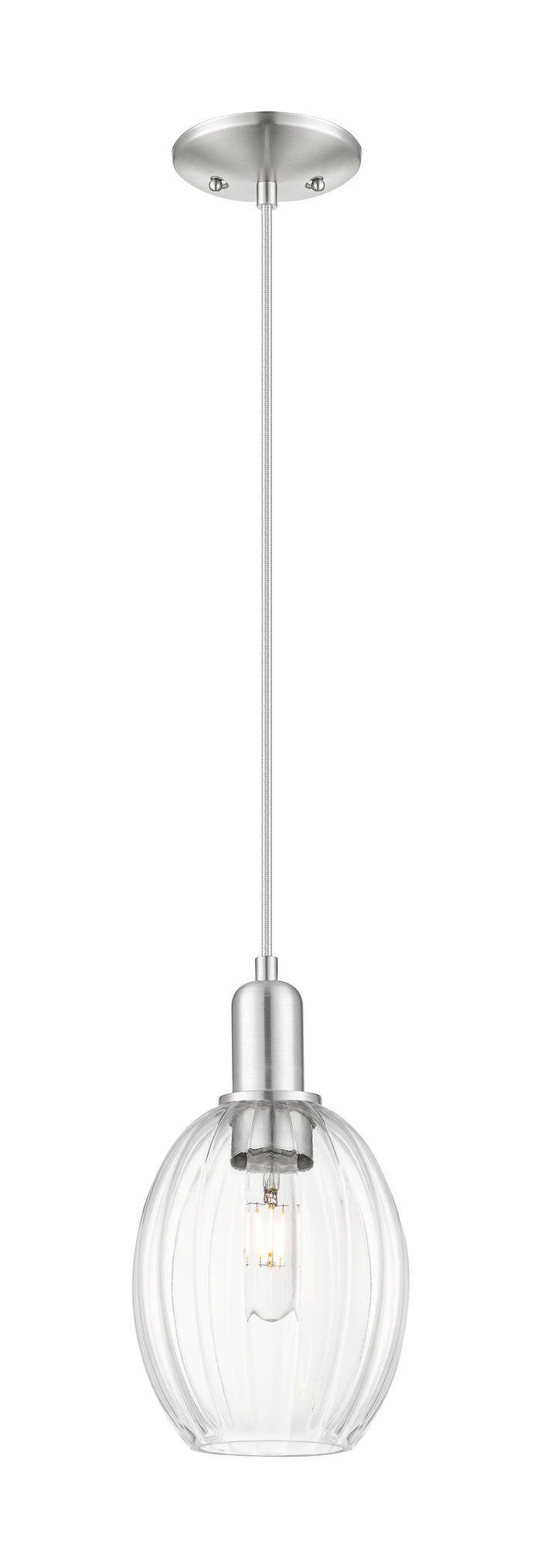 Brushed Satin Nickel / Clear