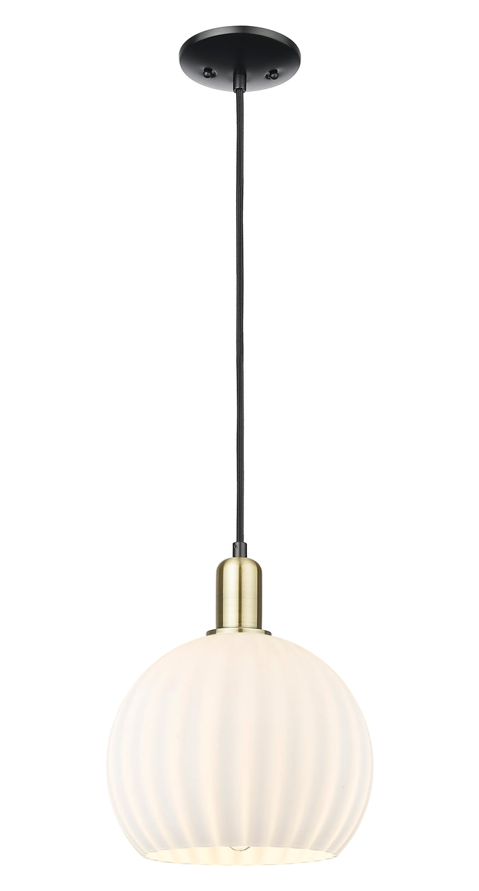 Arcadia Mini Pendant Antique Brass Finish