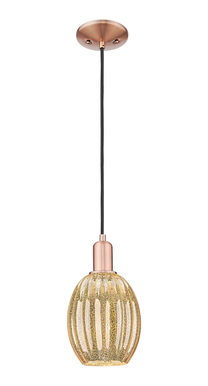 Arcadia Mini Pendant Antique Brass Finish