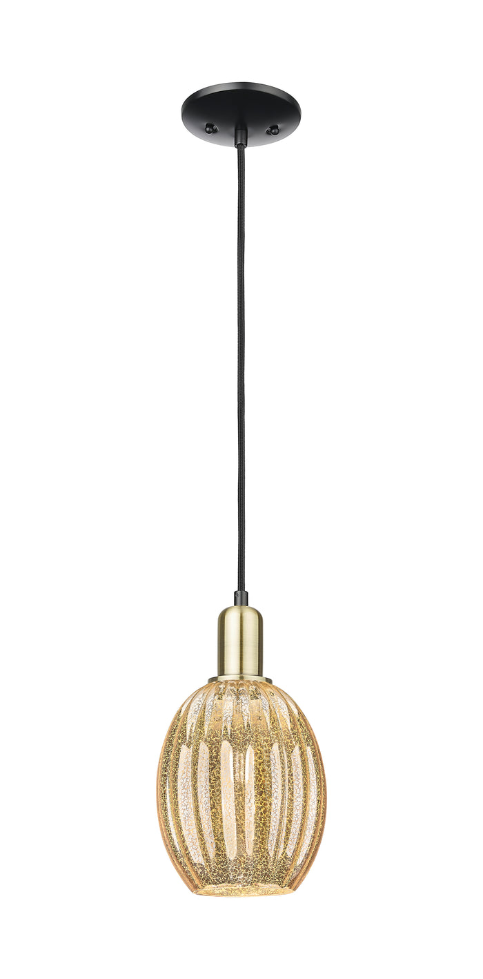 Arcadia Mini Pendant Antique Brass Finish