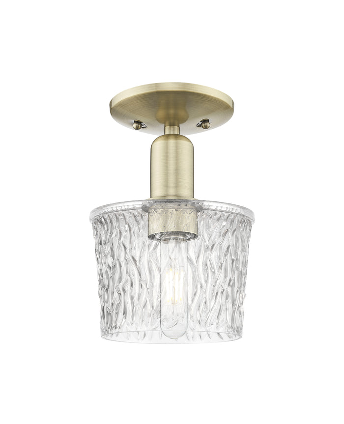 Arcadia Semi-Flush Mount Brushed Nickel
