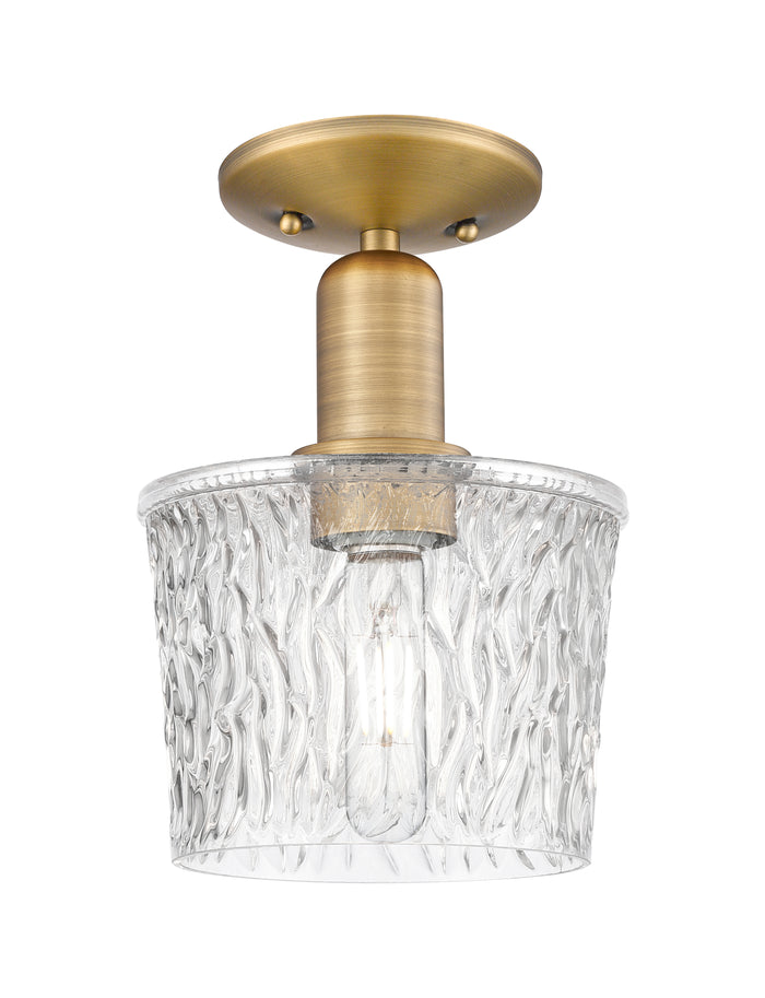 Arcadia Semi-Flush Mount Brushed Nickel
