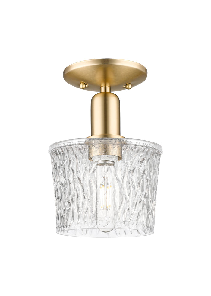 Arcadia Semi-Flush Mount Brushed Nickel