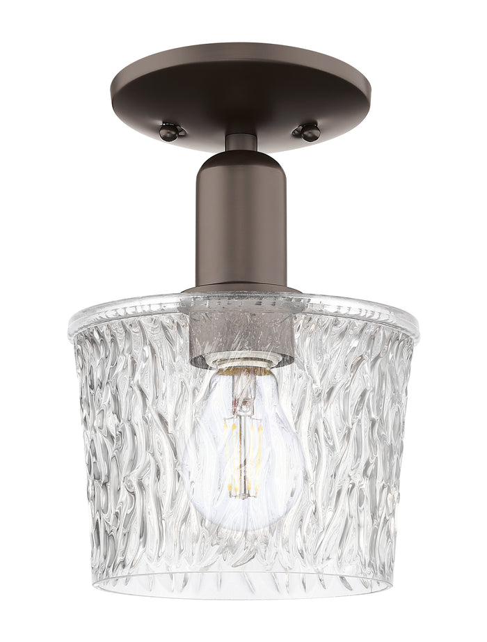 Arcadia Semi-Flush Mount Brushed Nickel