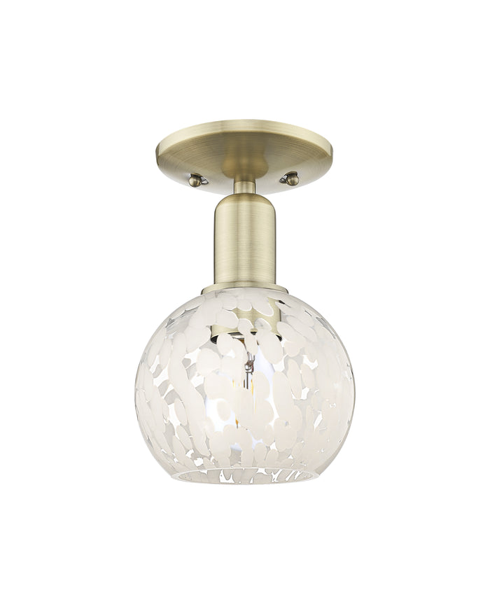 Arcadia Semi-Flush Mount Brushed Satin Nickel