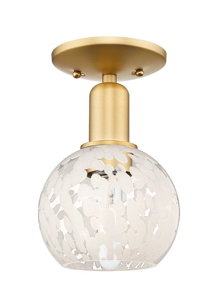 Satin Gold / White Mouchette
