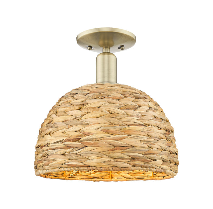 Arcadia Semi-Flush Mount Brushed Satin Nickel