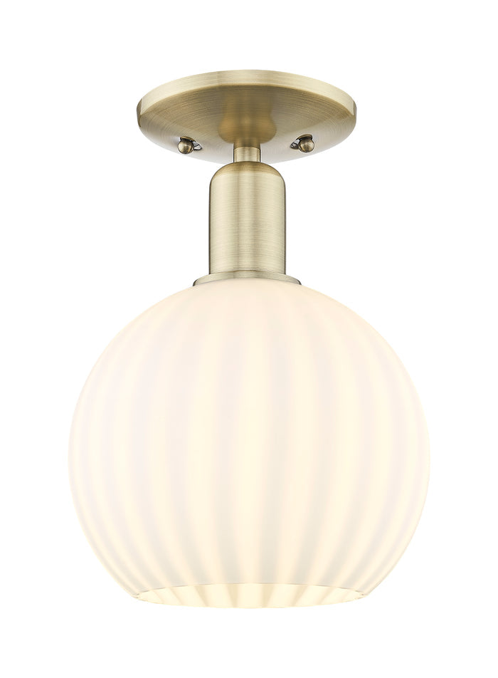 Arcadia Semi-Flush Mount Brushed Satin Nickel
