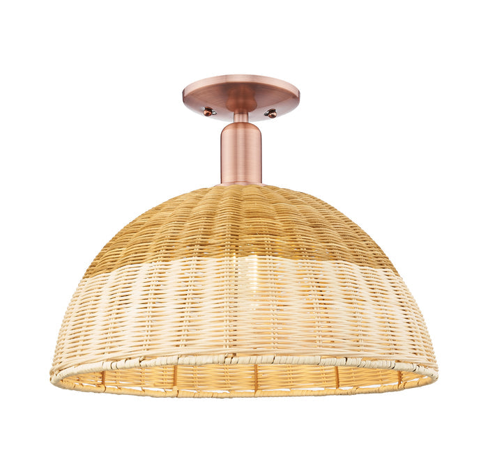 Arcadia Semi-Flush Mount Brushed Satin Nickel
