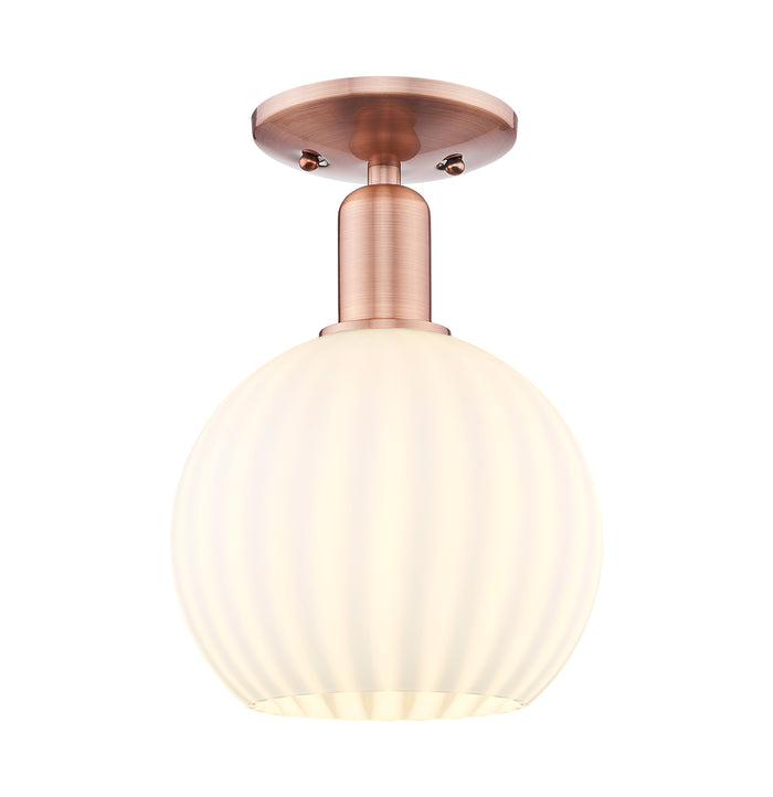 Arcadia Semi-Flush Mount Brushed Satin Nickel