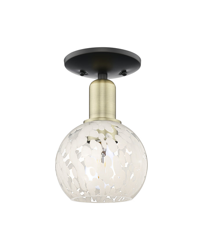 Arcadia Semi-Flush Mount Brushed Satin Nickel