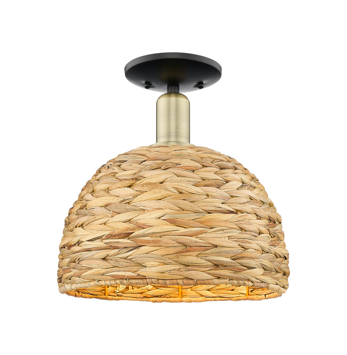 Arcadia Semi-Flush Mount Brushed Satin Nickel