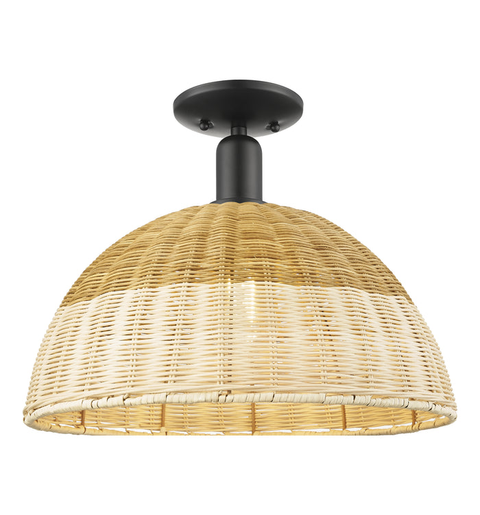 Arcadia Semi-Flush Mount Brushed Satin Nickel