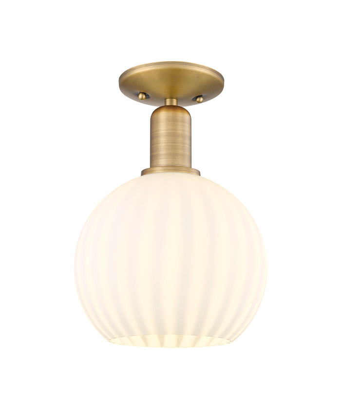 Arcadia Semi-Flush Mount Brushed Satin Nickel