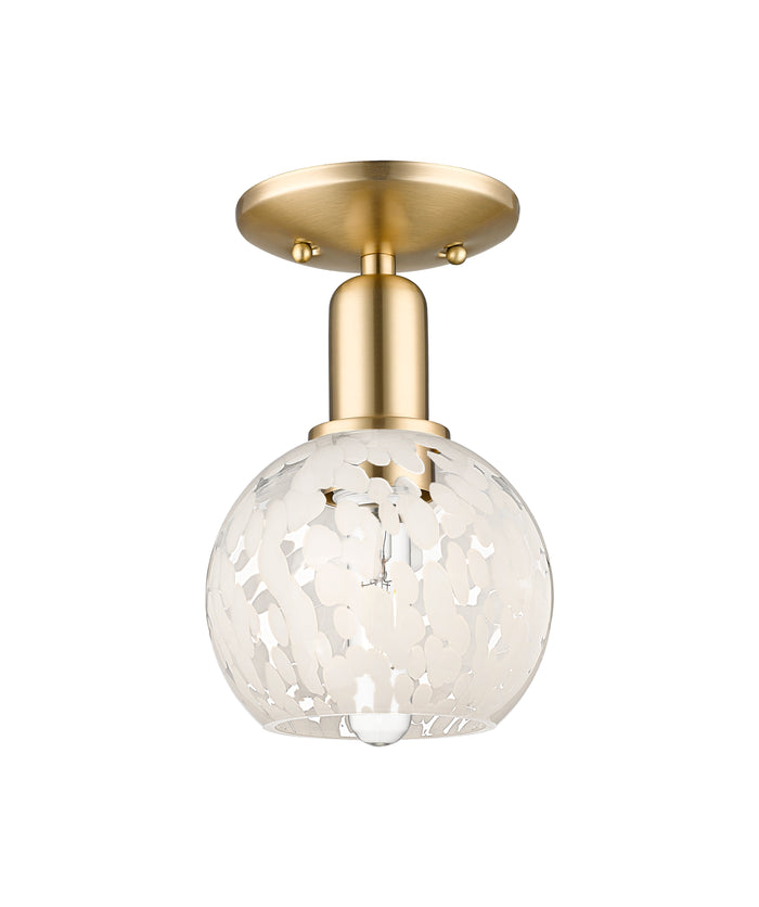 Arcadia Semi-Flush Mount Brushed Satin Nickel