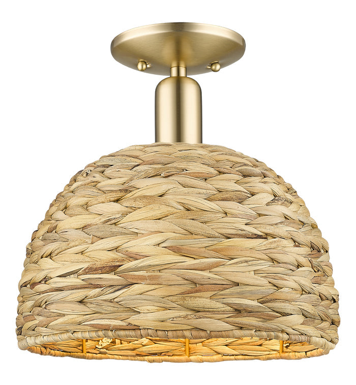 Arcadia Semi-Flush Mount Brushed Satin Nickel