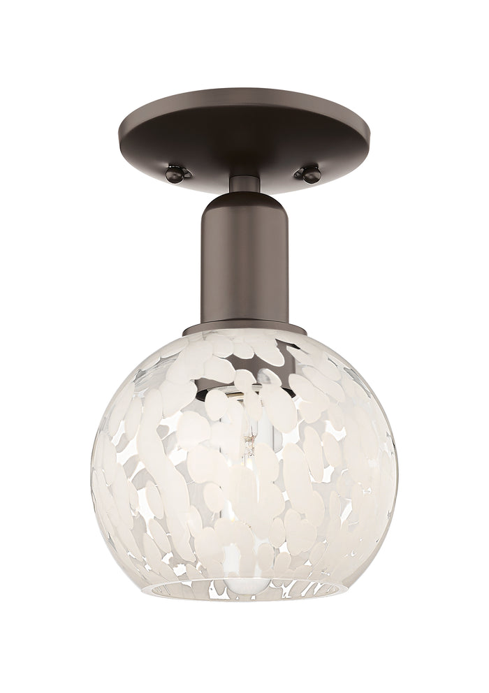 Arcadia Semi-Flush Mount Brushed Satin Nickel