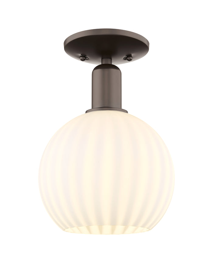 Arcadia Semi-Flush Mount Brushed Satin Nickel
