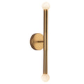 Brushed Gold/Opal Glass