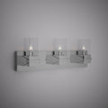 3 Lights Aries 3-light Vanity Light Polised Chrome  Dimmable 120W