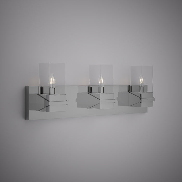 3 Lights Aries 3-light Vanity Light Polised Chrome  Dimmable 120W