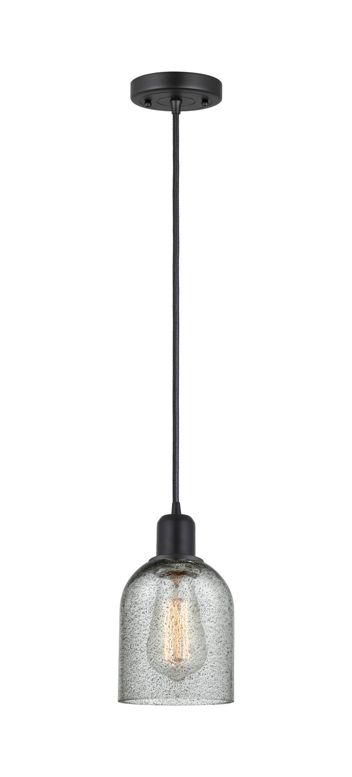 Austere Mini Pendant Matte Black Brass