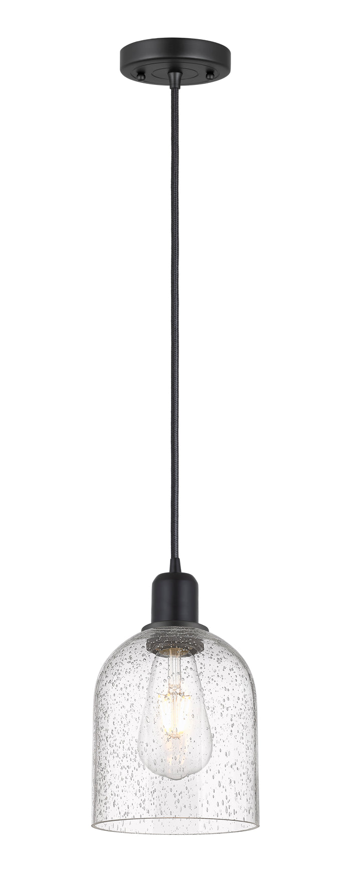 Austere Mini Pendant Matte Black Brass