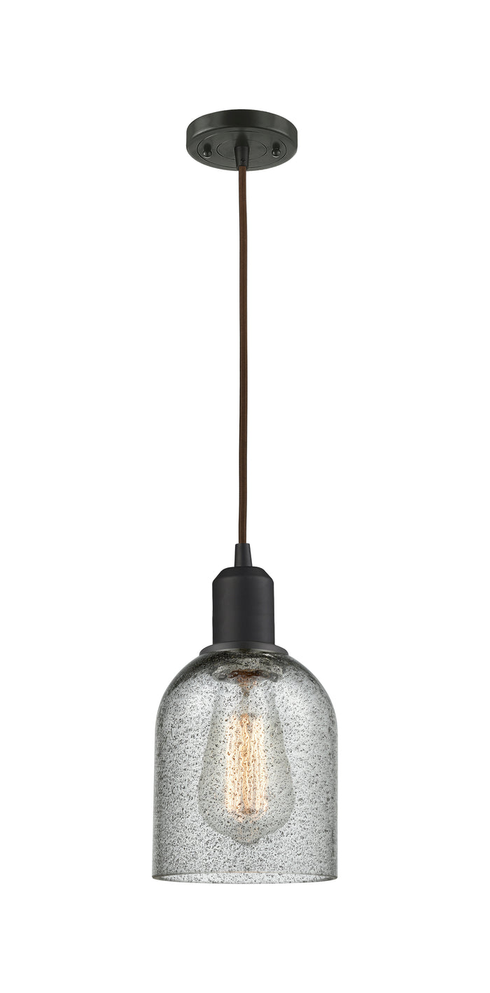 Austere Mini Pendant Matte Black Brass