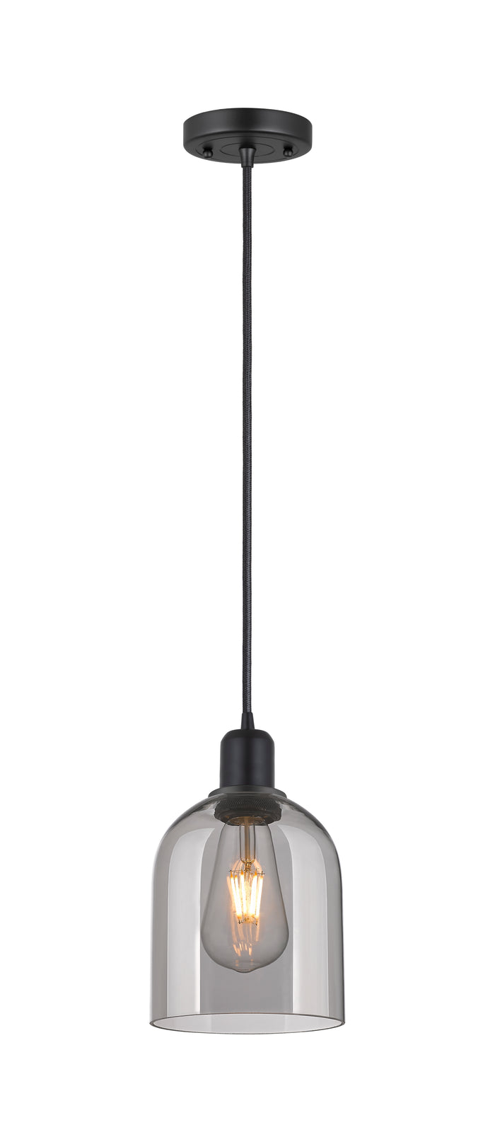 Austere Mini Pendant Matte Black Brass