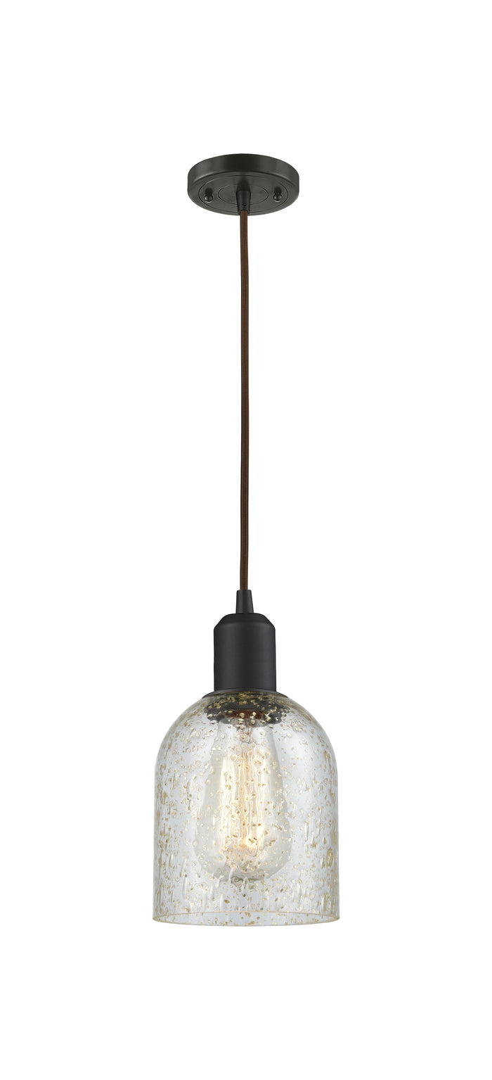 Austere Mini Pendant Matte Black Brass