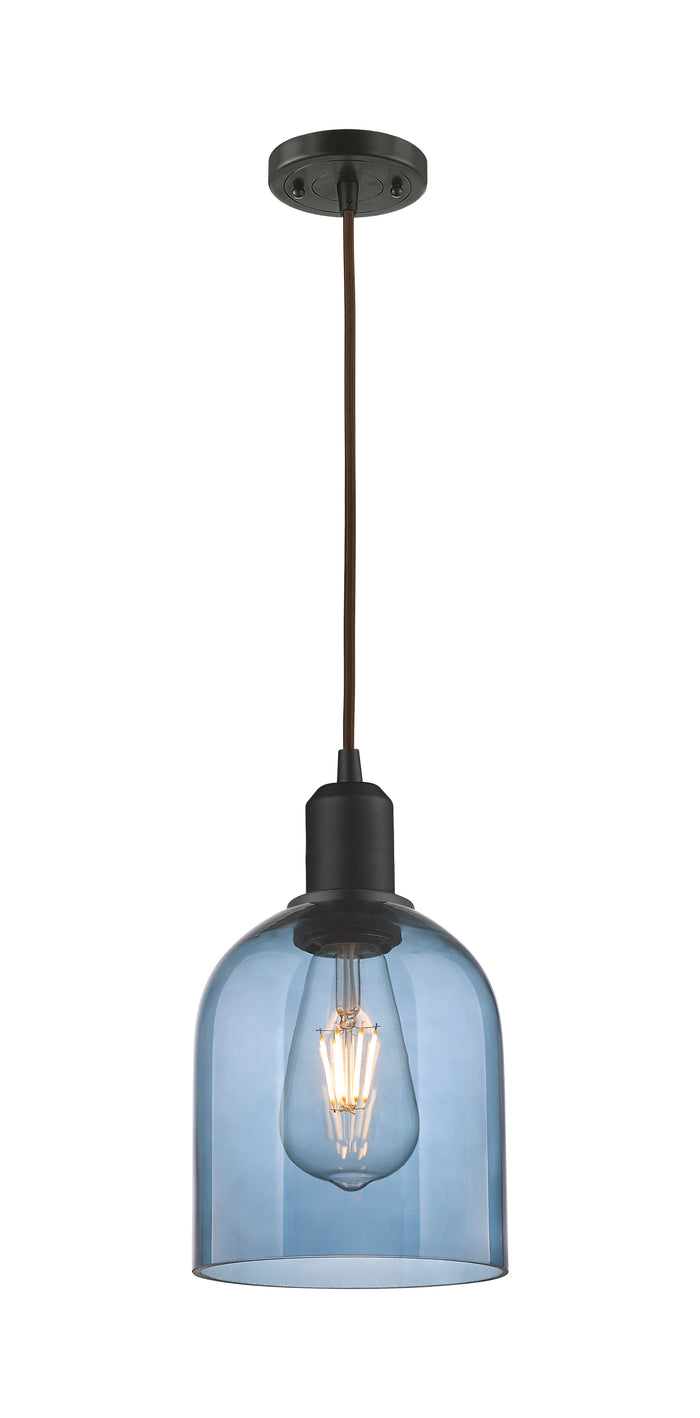 Austere Mini Pendant Matte Black Brass