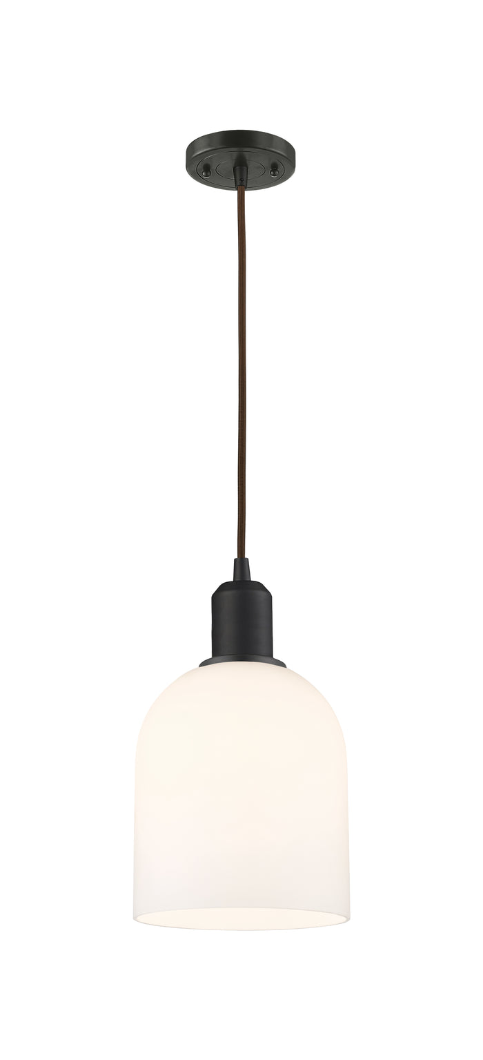 Austere Mini Pendant Matte Black Brass