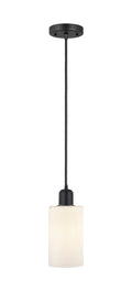 Austere Mini Pendant Matte Black Cast Brass