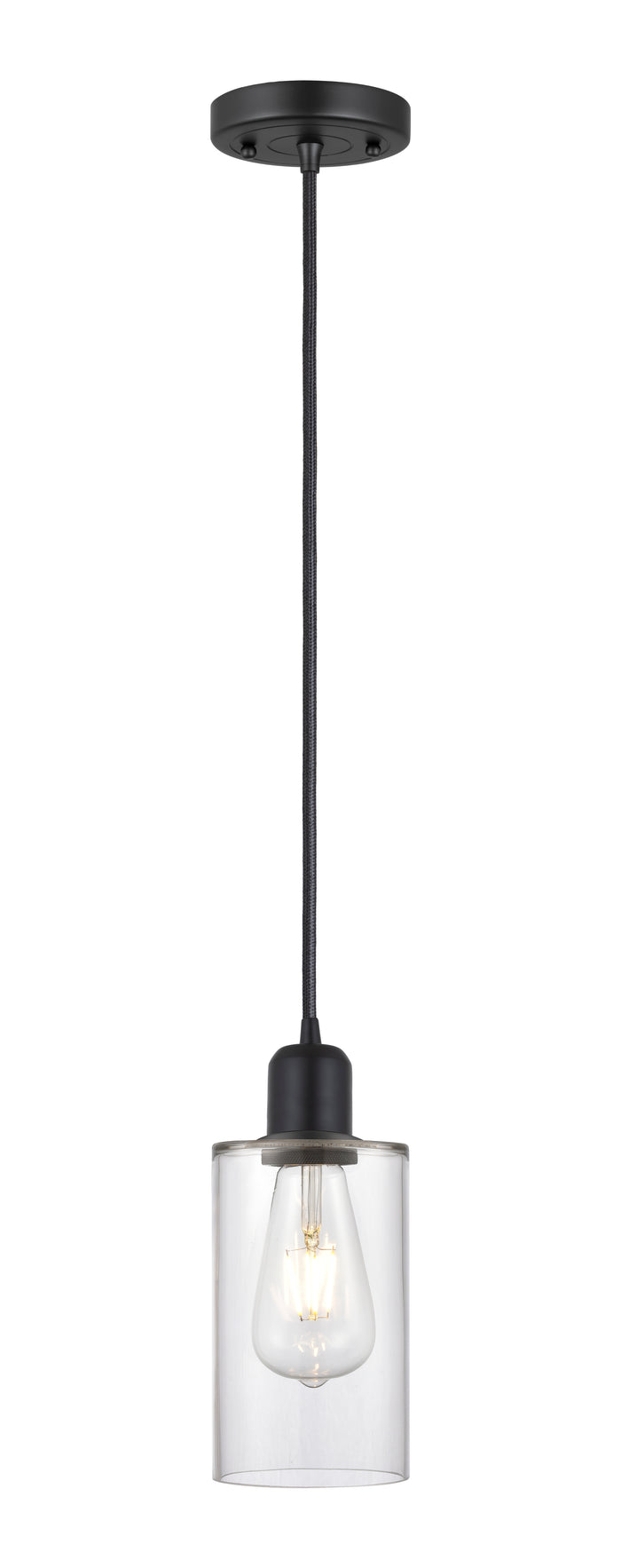 Austere Mini Pendant Matte Black Cast Brass