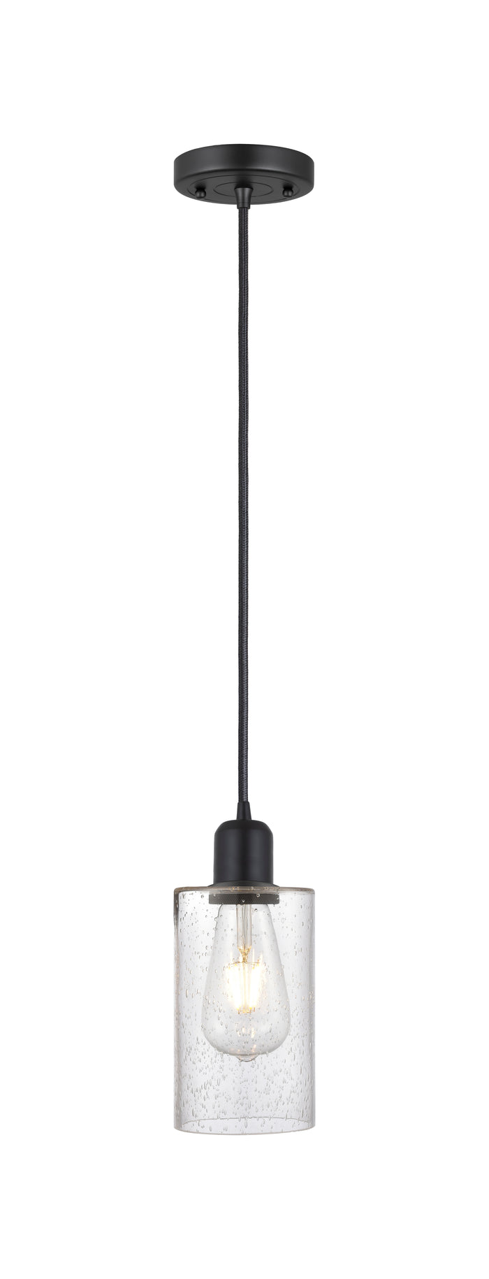 Austere Mini Pendant Matte Black Cast Brass