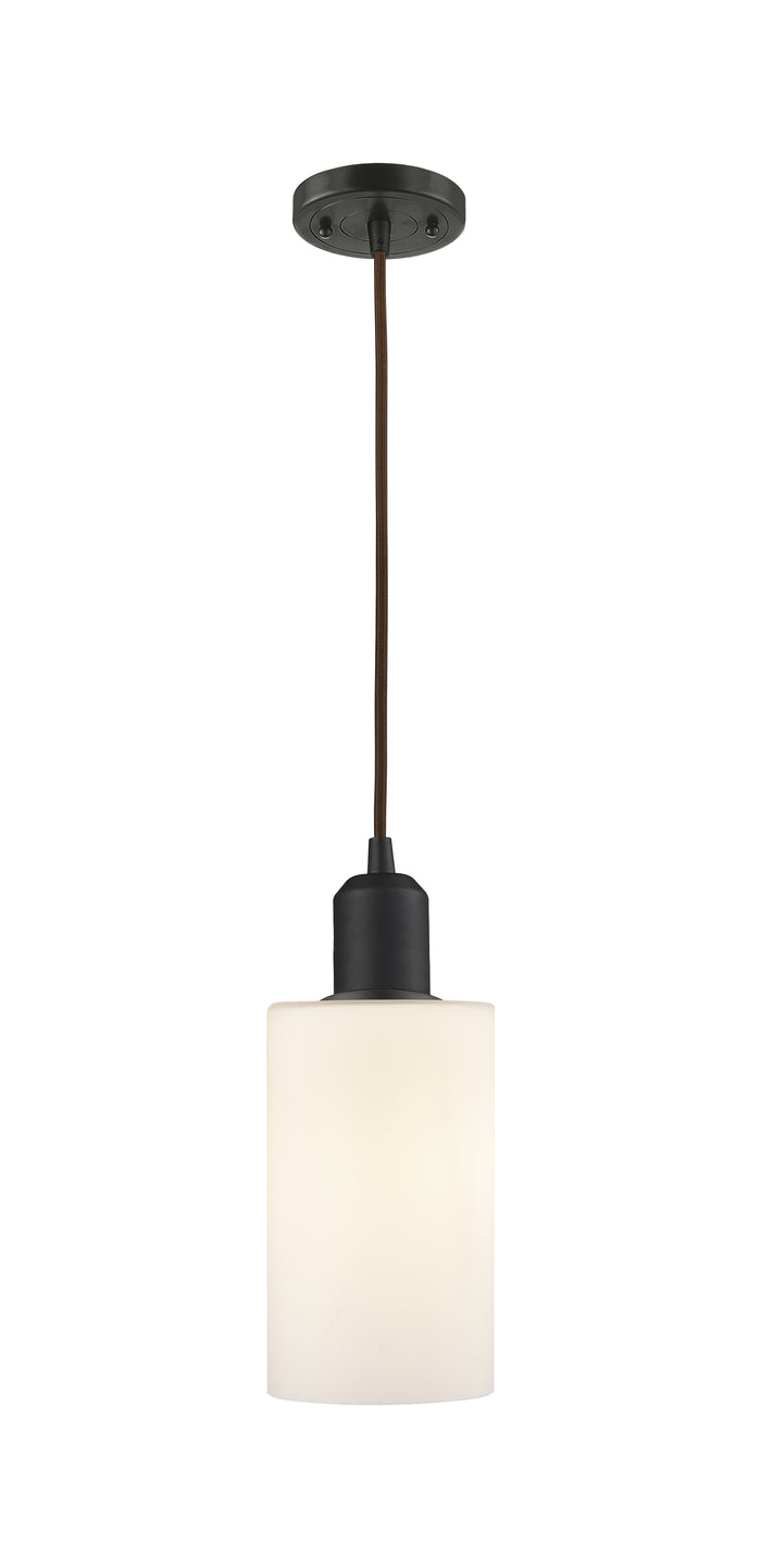 Austere Mini Pendant Matte Black Cast Brass