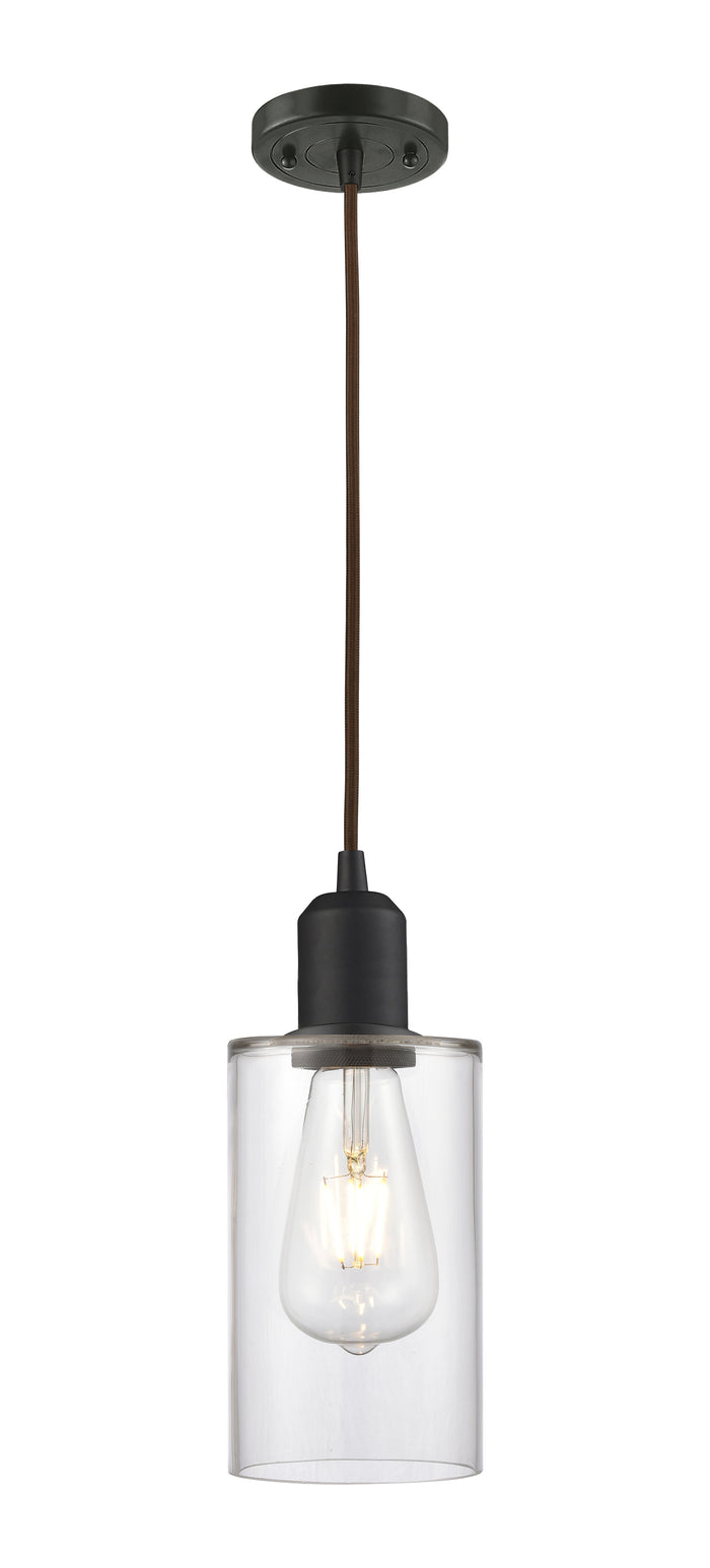 Austere Mini Pendant Matte Black Cast Brass